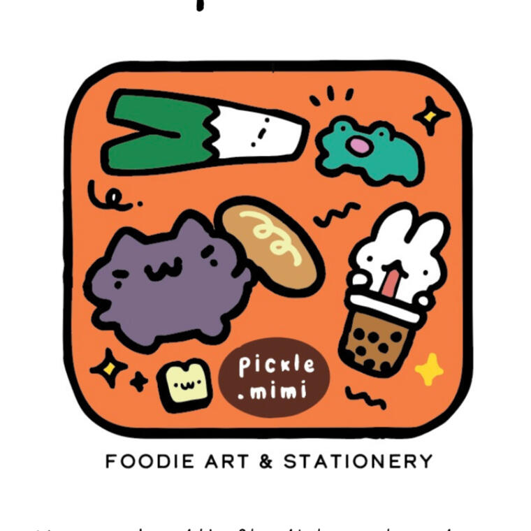 Picklemimi Foodie Art & Stationery pickle.mimi logo